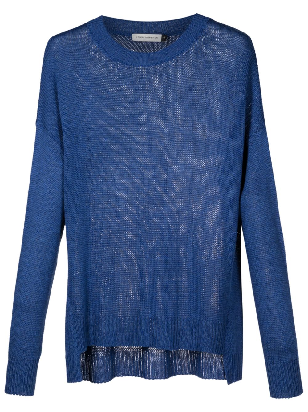 Lenny Niemeyer crew-neck drop-shoulder jumper - Blue