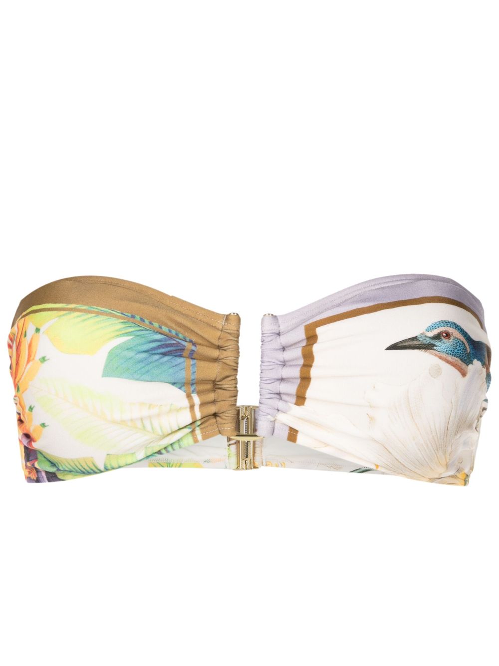 Lenny Niemeyer Carres Strapless Bikini Top In Multicolour