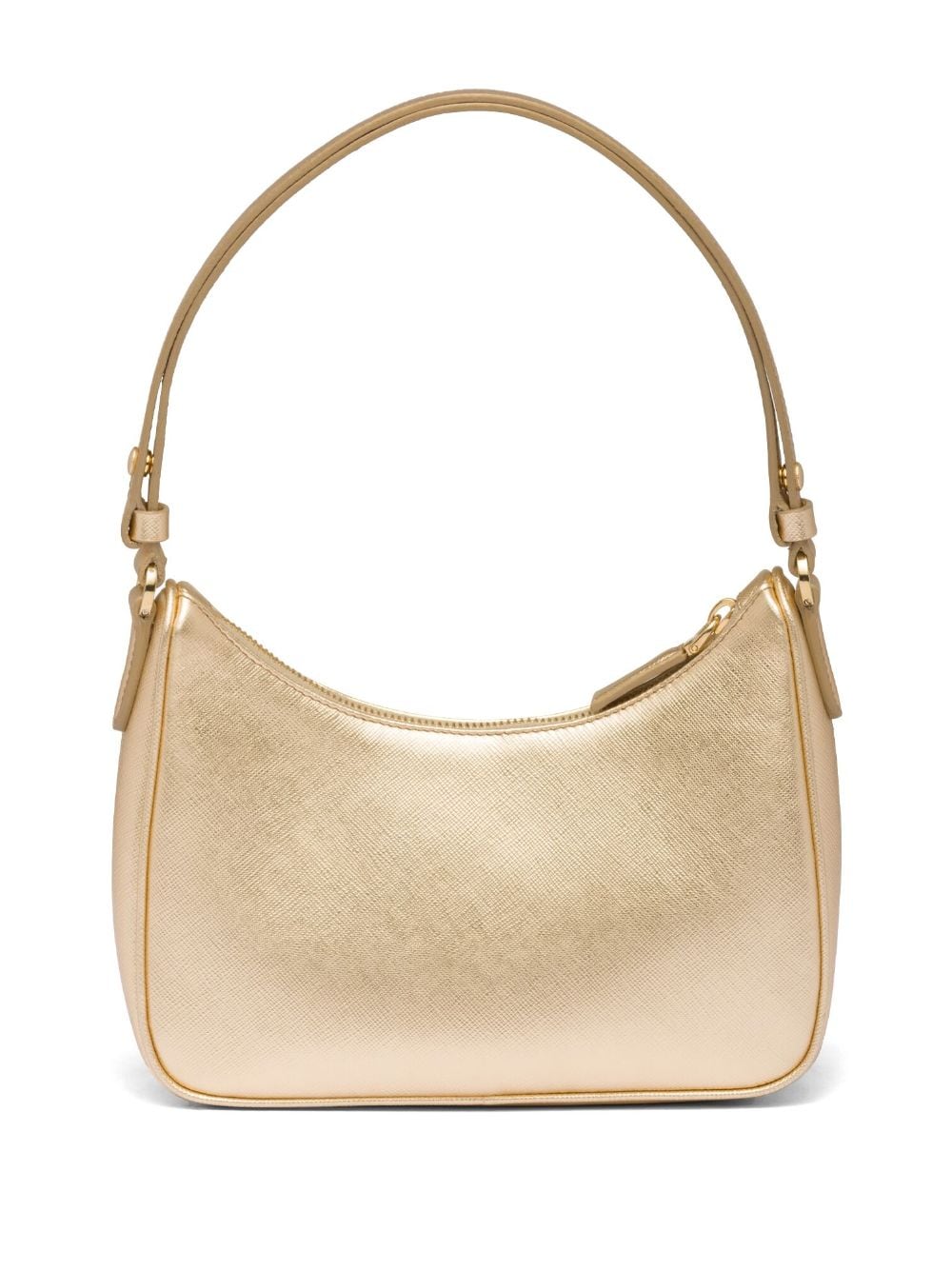 Shop Prada Re-edition Leather Mini Bag In Gold