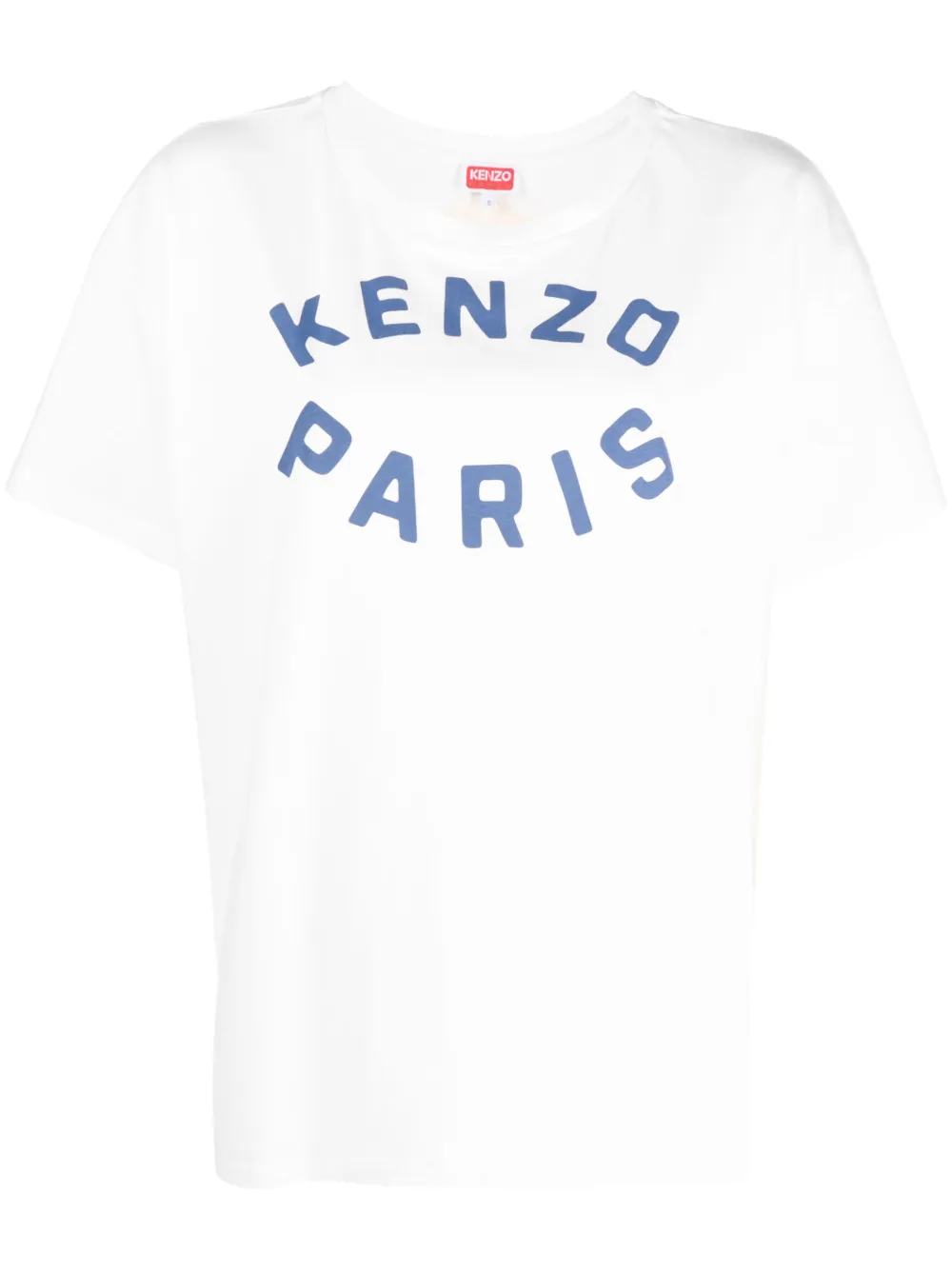 Shop Kenzo Logo-print Cotton T-shirt In White