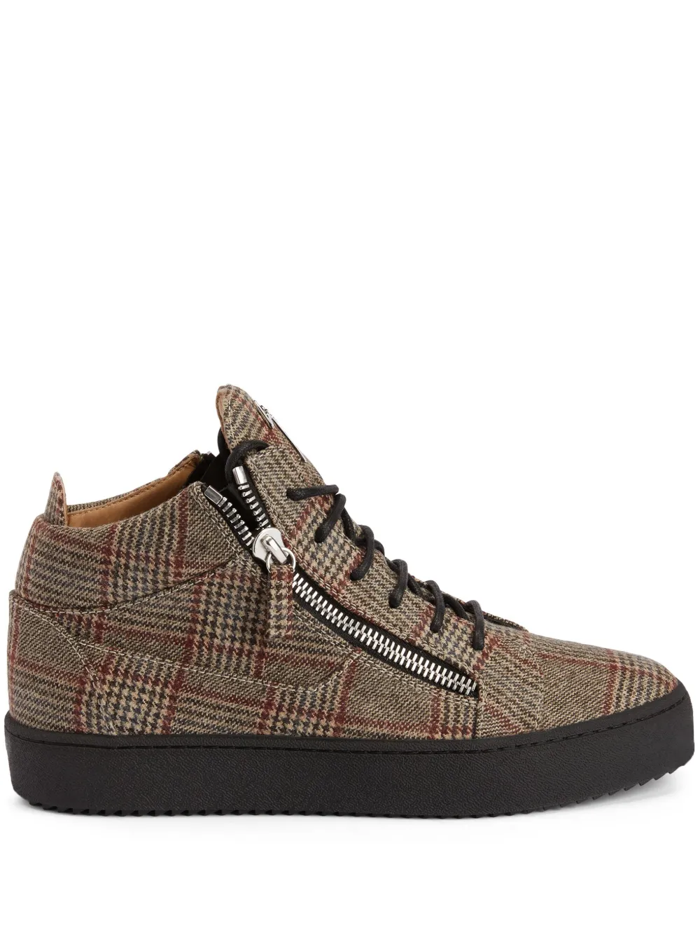 Giuseppe Zanotti Sneakers Kriss a quadri - Toni neutri