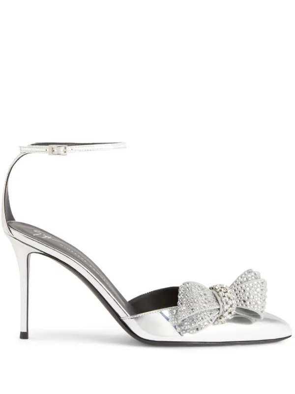 Giuseppe Zanotti Mahrtina 90mm パンプス | シルバートーン | FARFETCH JP