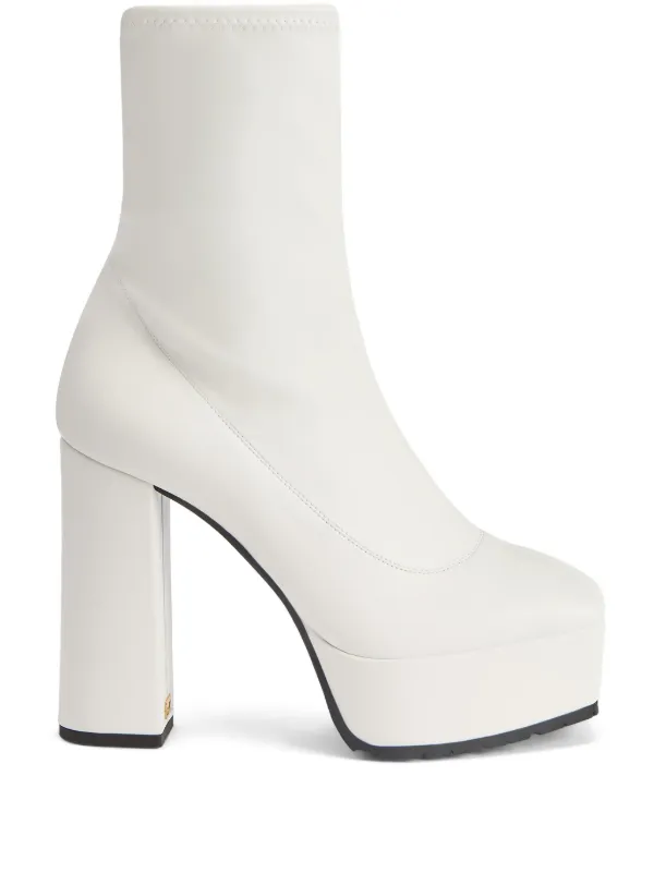 Giuseppe Zanotti The New Morgana 120mm Ankle Boots White FARFETCH LB