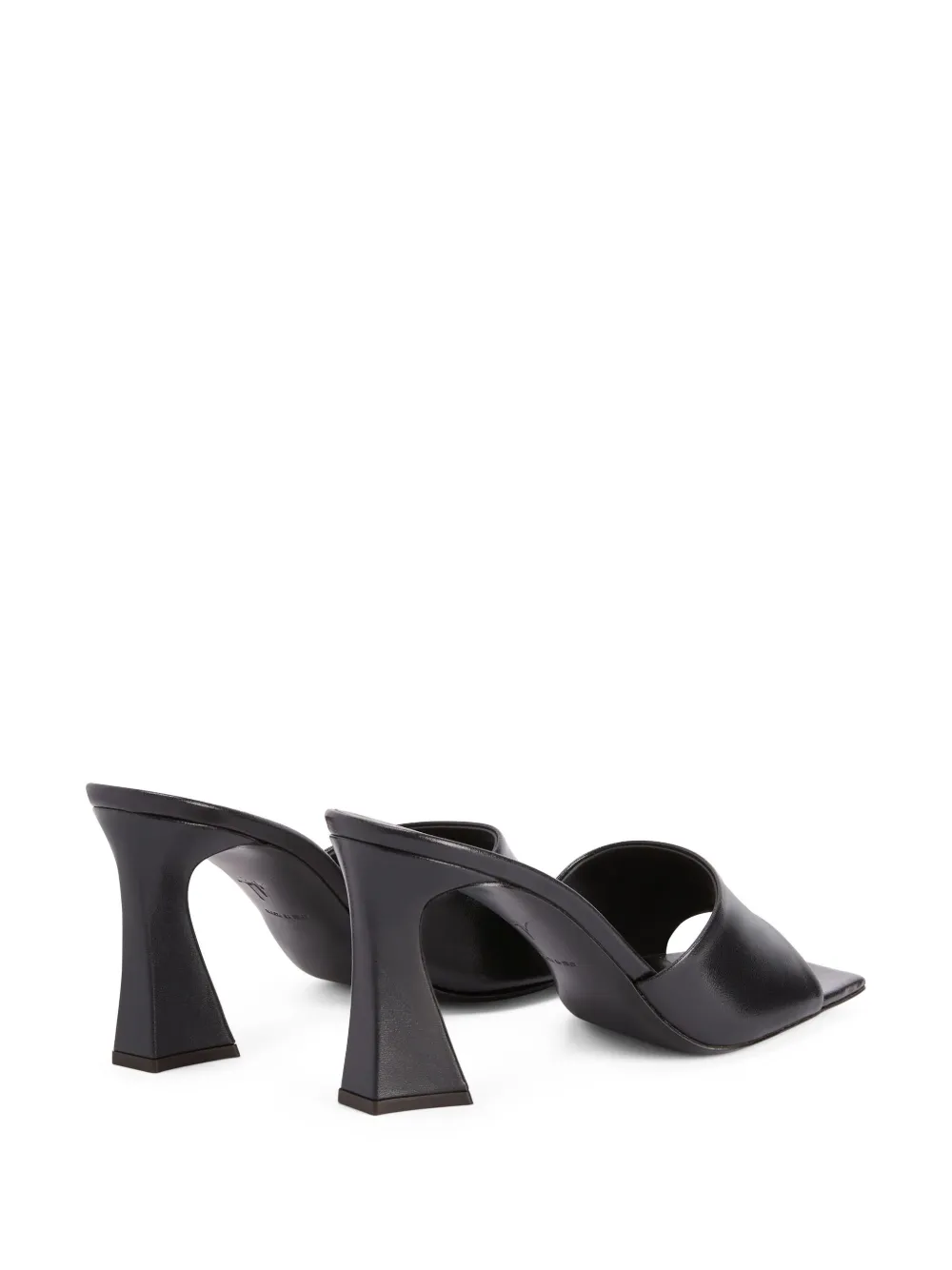 Giuseppe Zanotti Solhene leren muiltjes Zwart