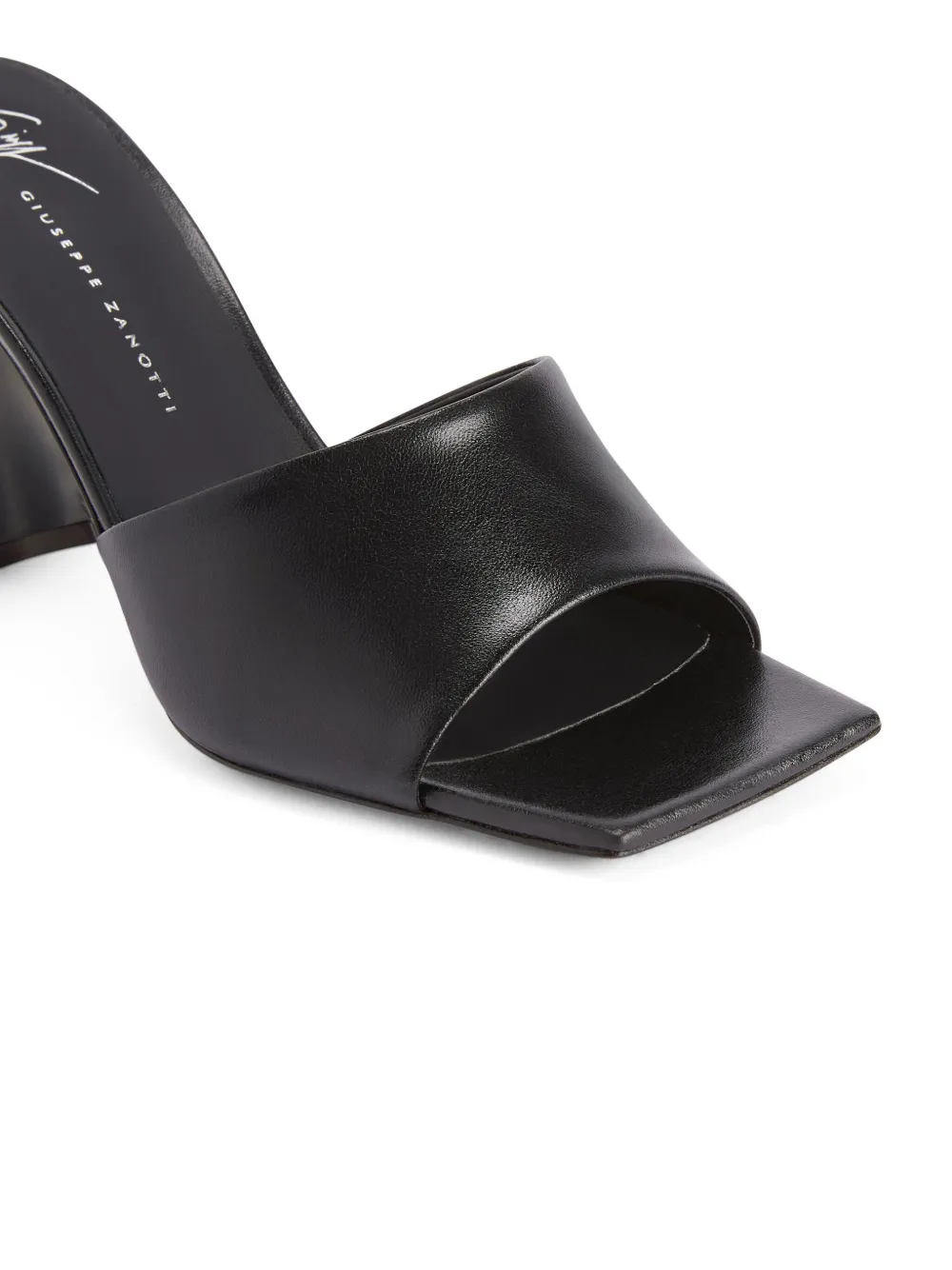 Giuseppe Zanotti Solhene leren muiltjes Zwart