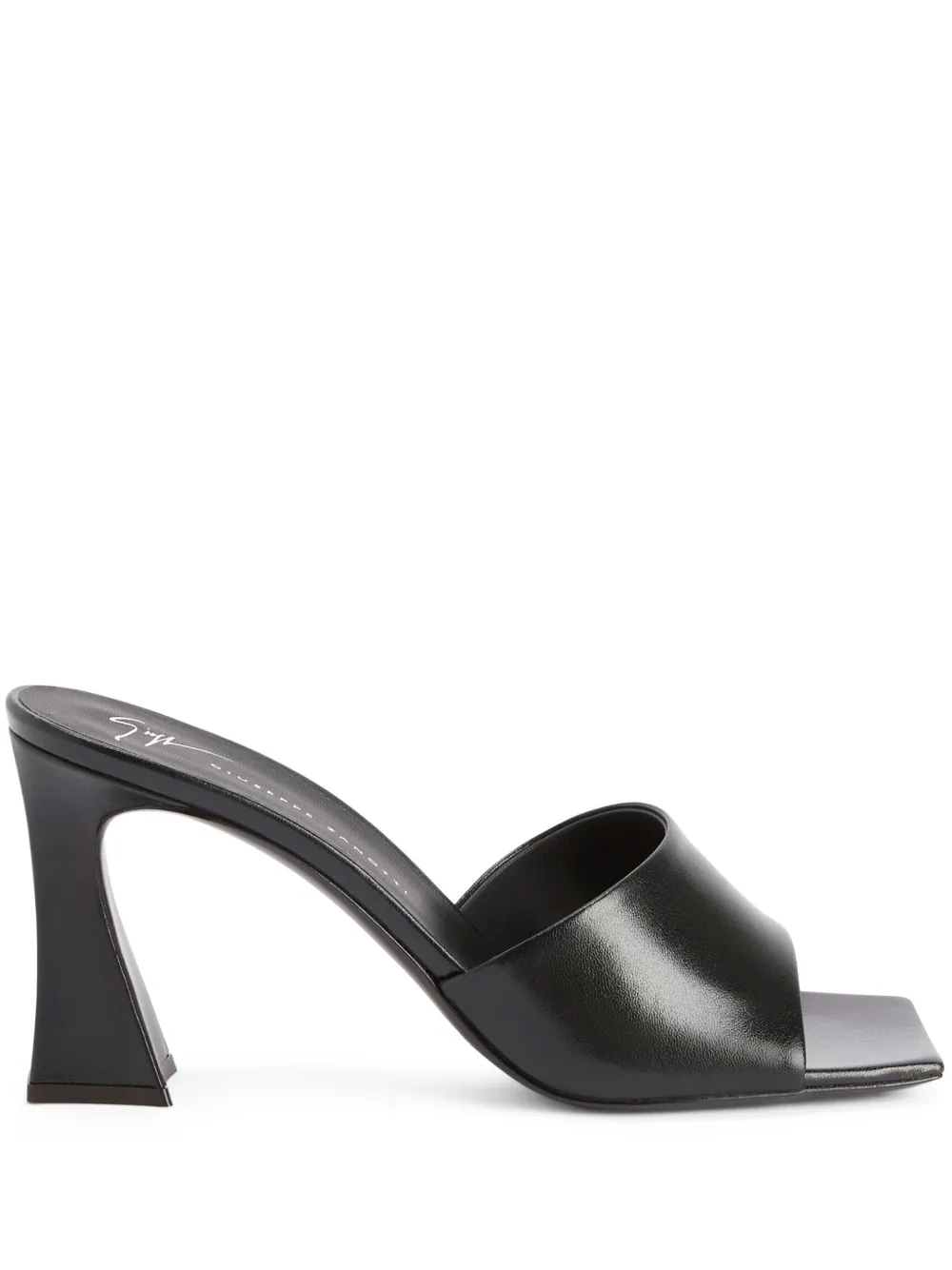 Giuseppe Zanotti Solhene leren muiltjes Zwart