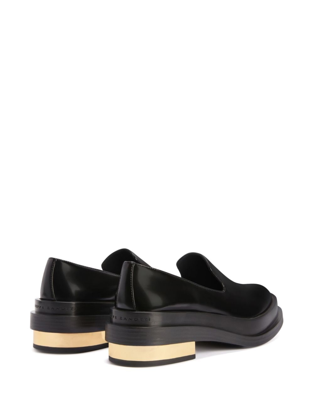 Shop Giuseppe Zanotti Malick Metallic-detail Loafers In Black