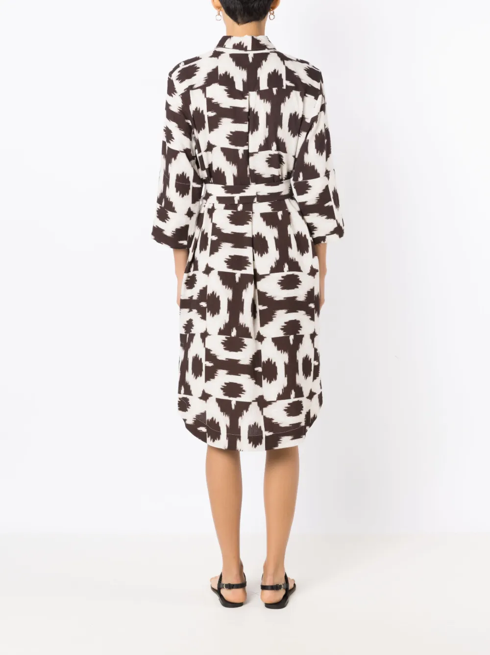 Lenny Niemeyer Puglia Graphic-print Shirtdress In Black