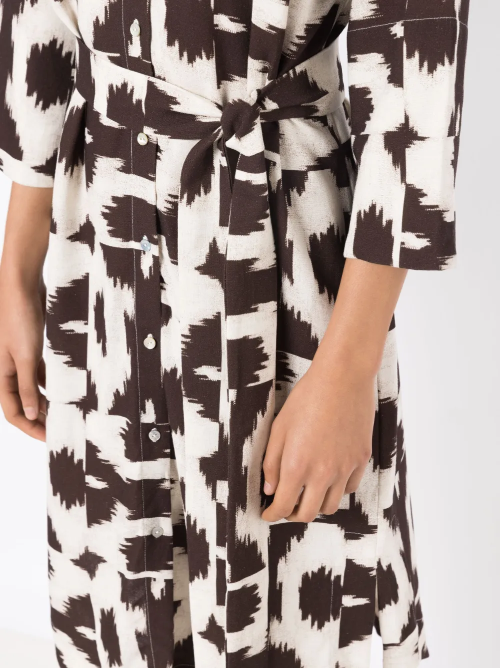 Lenny Niemeyer Puglia Graphic-print Shirtdress In Black