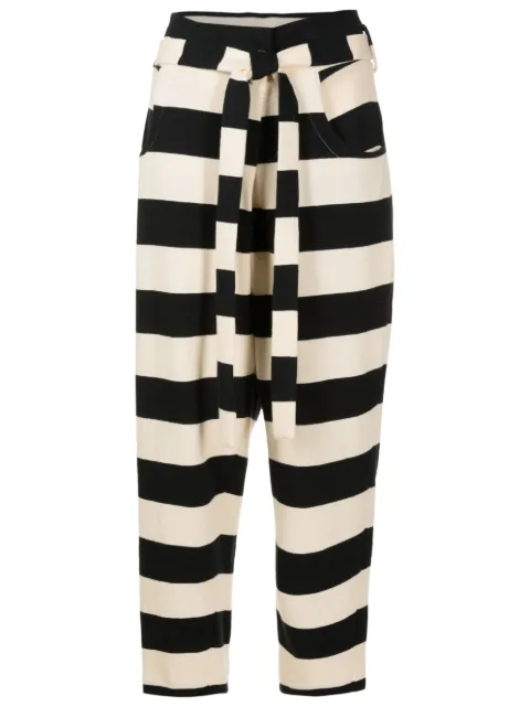 Lenny Niemeyer pantalones tapered con rayas estampadas