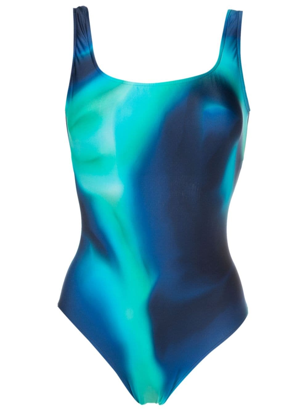 Lenny Niemeyer Agata Open-back Swimsuit In Blue