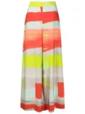 Lenny Niemeyer Canvas wide-leg silk trousers - Multicolour