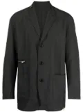 Undercover textured single-breasted blazer - Black