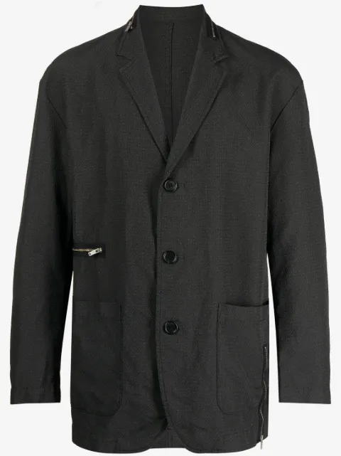 Undercover textured single-breasted blazer