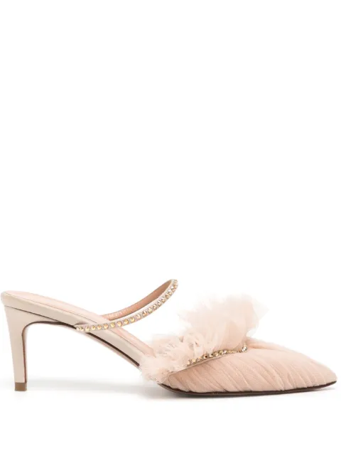 Andrea Wazen  Kaya 60mm leather mules