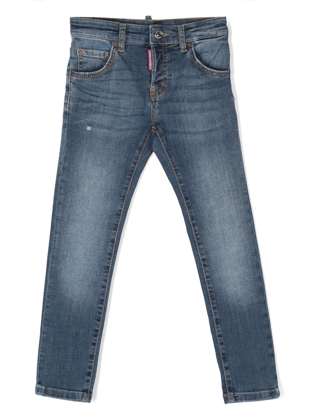 DSQUARED2 KIDS mid-rise skinny jeans - Blue