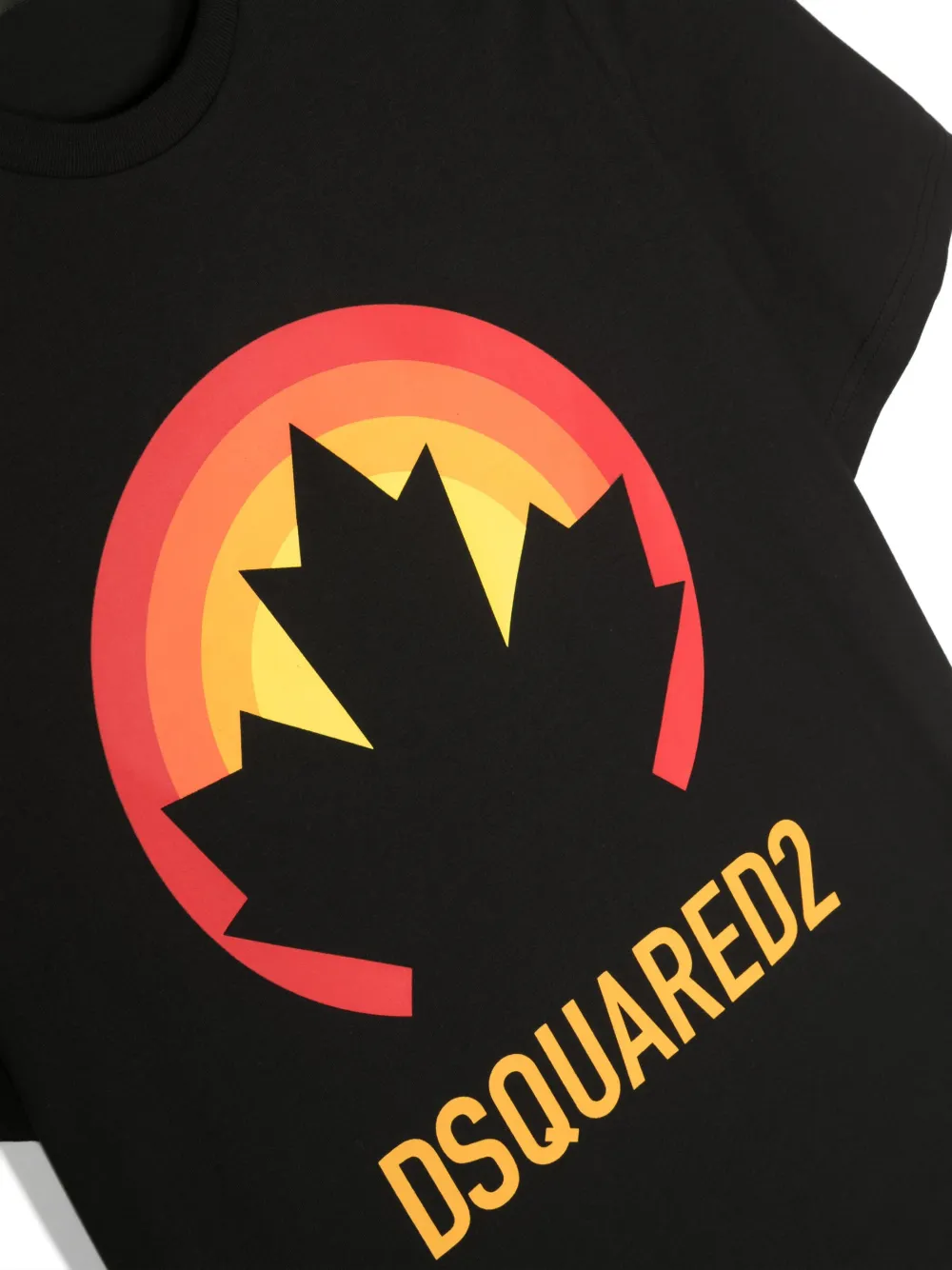 DSQUARED2 KIDS logo-print Cotton T-shirt | Black | FARFETCH