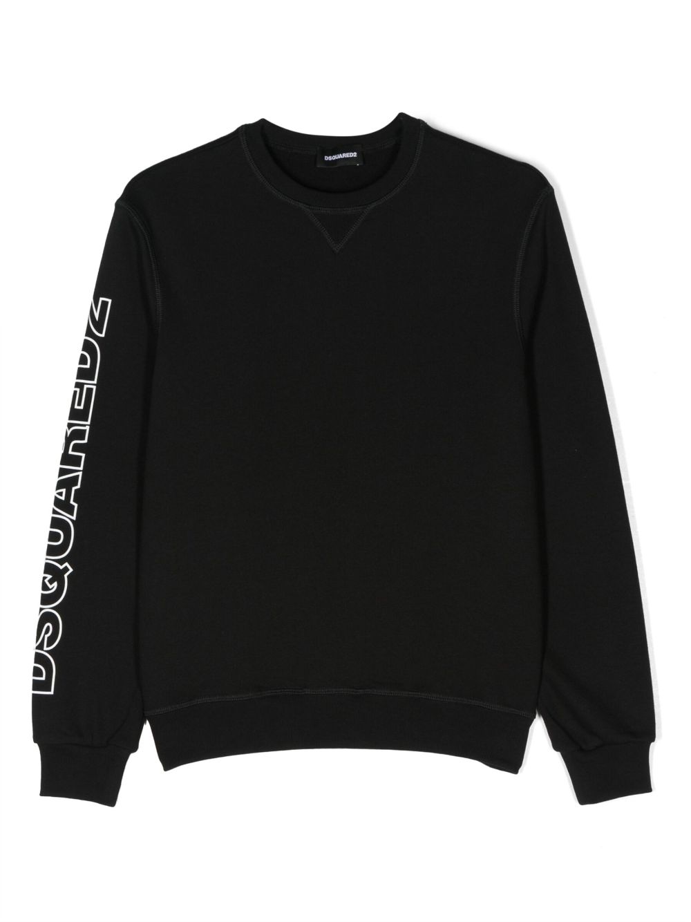 Shop Dsquared2 Logo-print Cotton Sweatshirt In Black