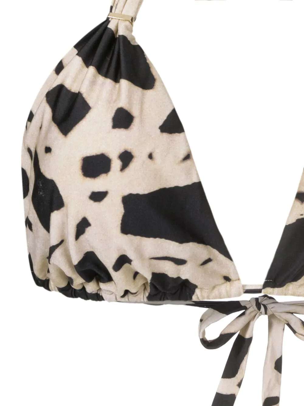 Lenny Niemeyer Elos Knot-detailing Bikini Top In Neutrals