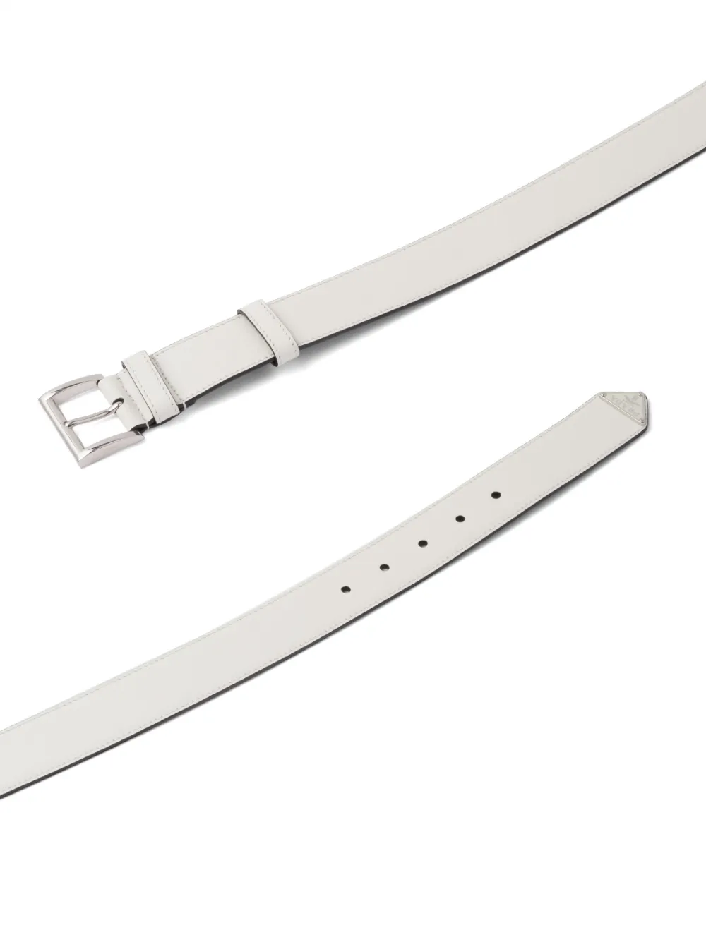 Prada Riem met logoplakkaat - Wit Top Merken Winkel