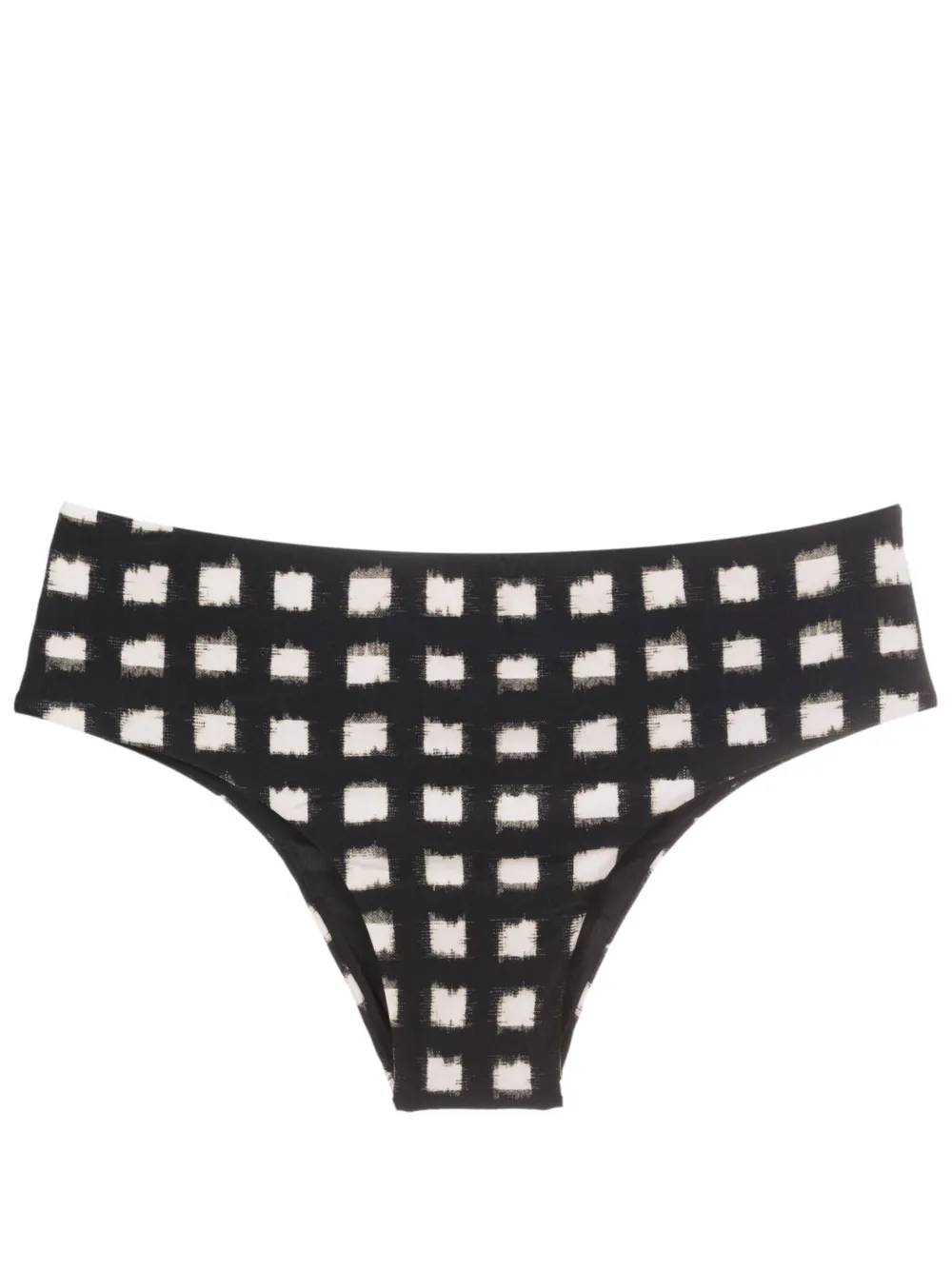 Lenny Niemeyer Vichy high-waisted bikini bottoms – Black