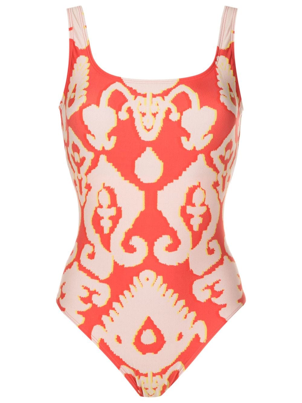 Lenny Niemeyer Turquia Square-neck Swimsuit In Red