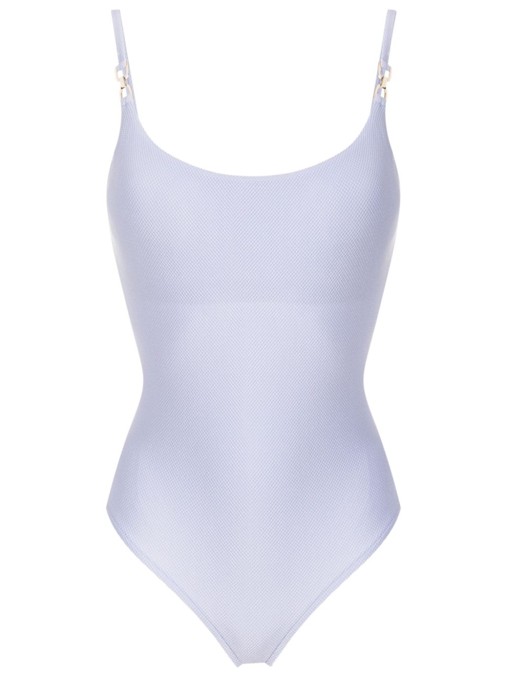 Lenny Niemeyer New Body Scoop-neck Swimsuit In Purple