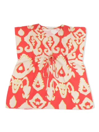 Lenny Niemeyer Turquia Drawstring Beach Dress | Orange | FARFETCH Lenny Niemeyer Turquia Drawstring Beach Dress | Orange | FARFETCH