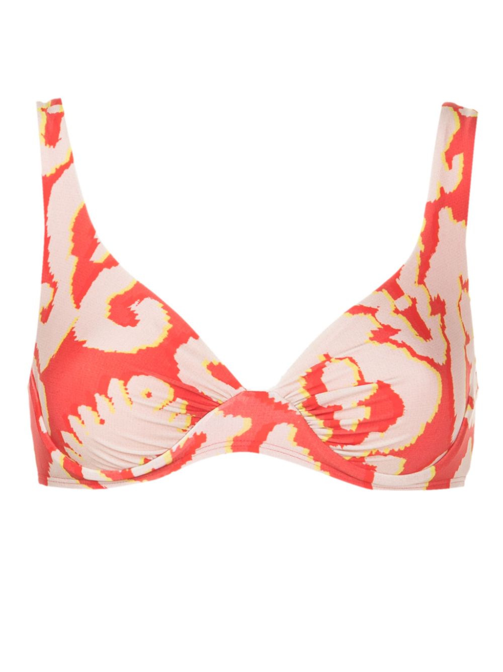 Lenny Niemeyer graphic-print bikini top - Red