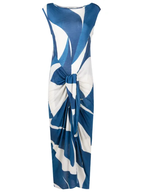 Lenny Niemeyer Burle knot-detailing beach dress