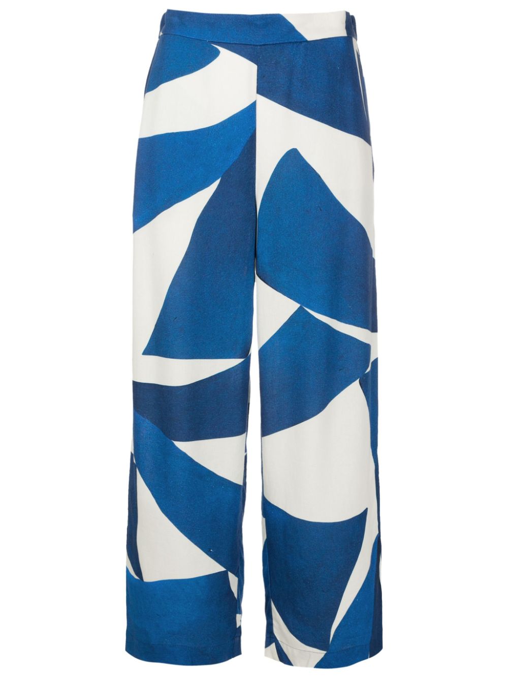 Lenny Niemeyer Burle Cropped Trousers In Blue