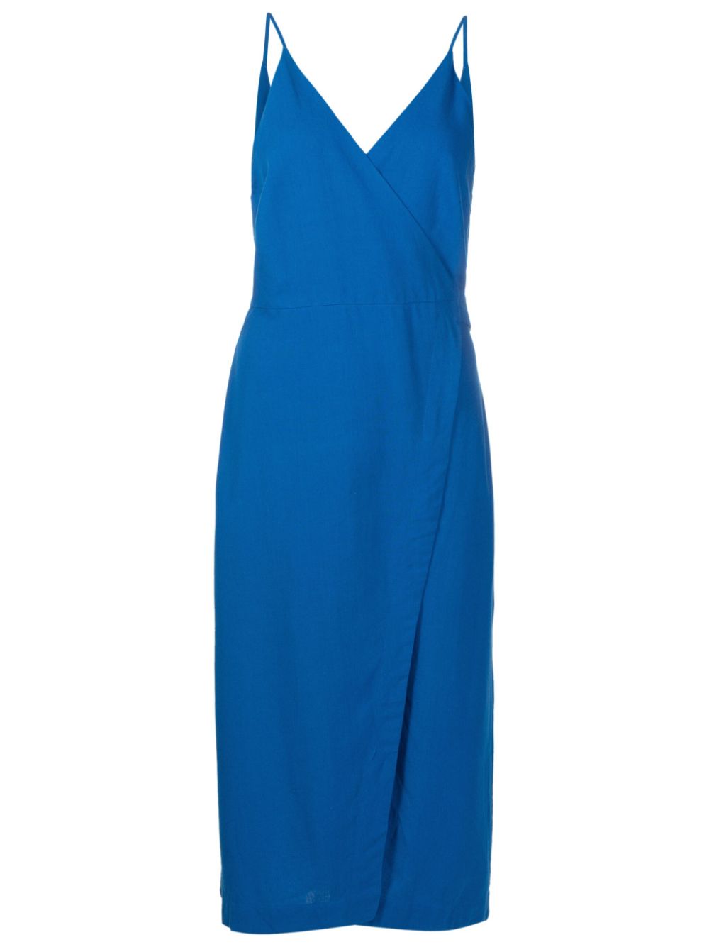 Lenny Niemeyer Wraparound V-neck Dress In Blue