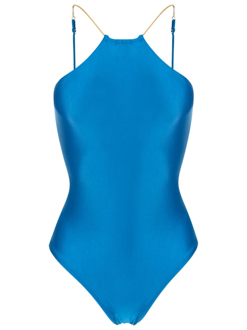 Lenny Niemeyer chain-link open-back swimsuit - Blue