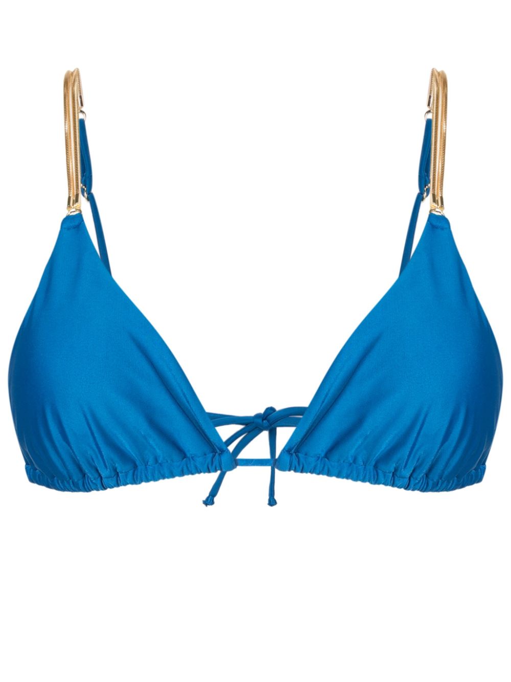 Lenny Niemeyer chain-link triangle-cup bikini top - Blue