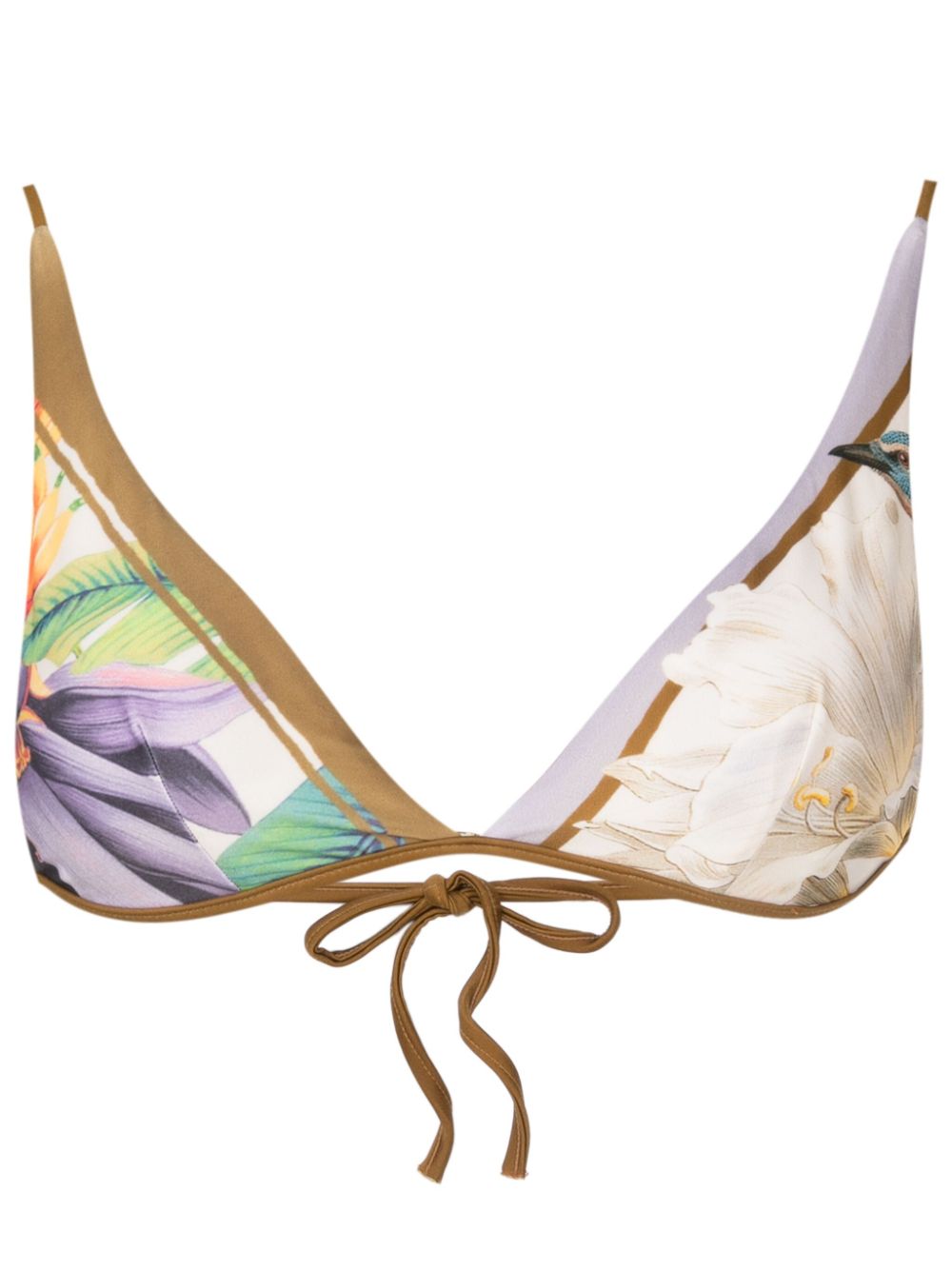 Lenny Niemeyer Carres Triangle-cup Bikini Top In Multicolour