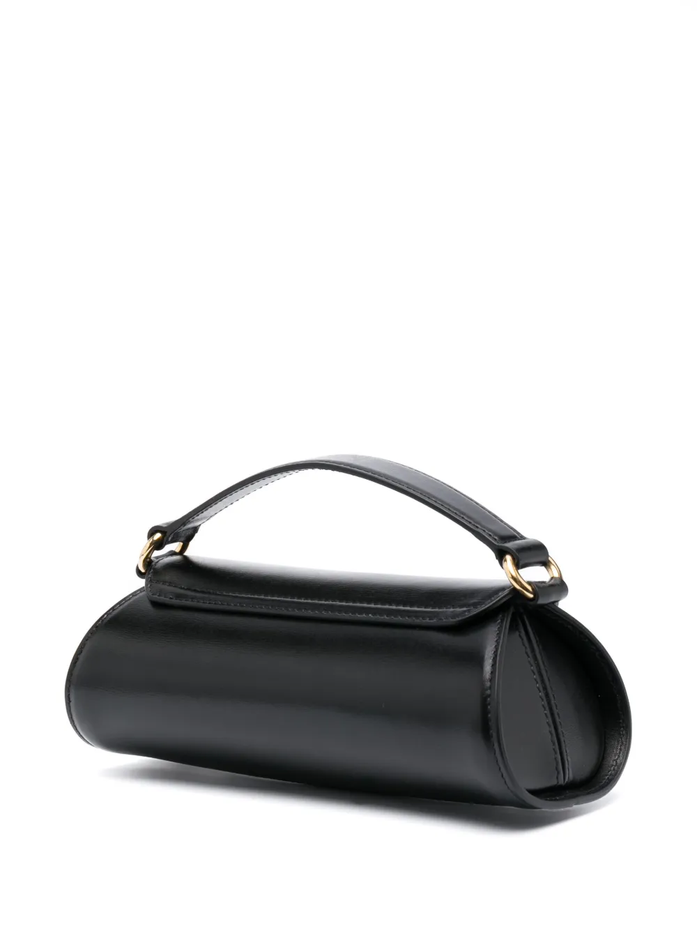 Shop Jil Sander Small Cannolo Shoulder Bag In Schwarz