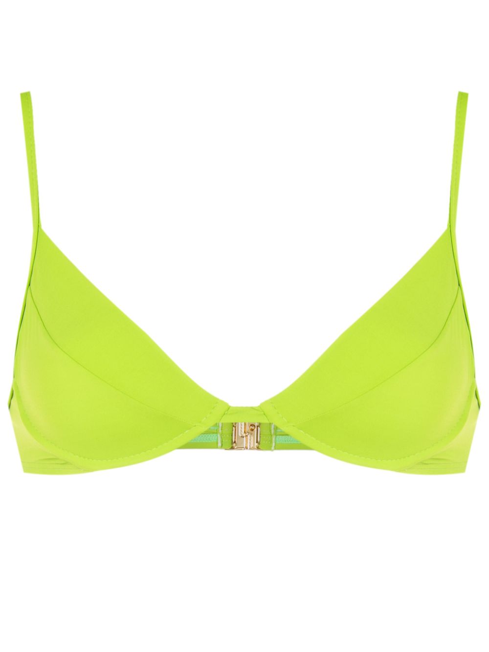 Lenny Niemeyer Underwire-cup Bikini Top In Green