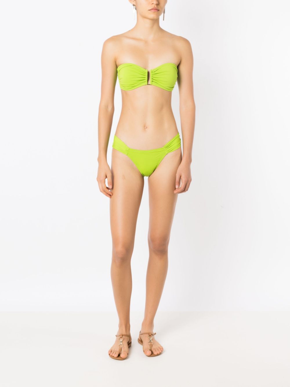 Lenny Niemeyer Strapless bikinitop - Groen