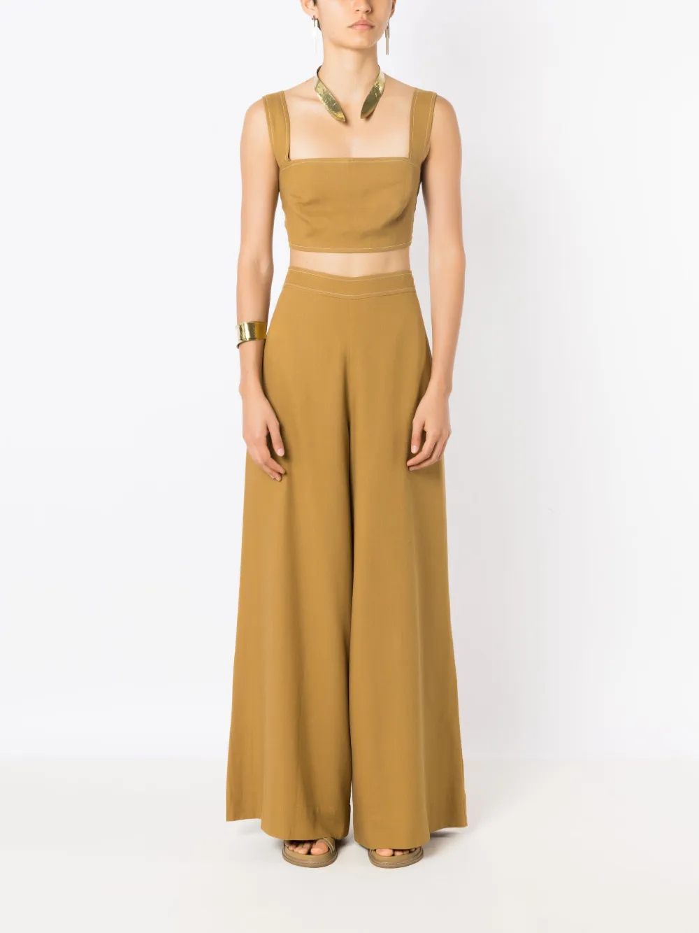 Lenny Niemeyer contrast-stitching crop top | Vests & Tank Tops | Image 2
