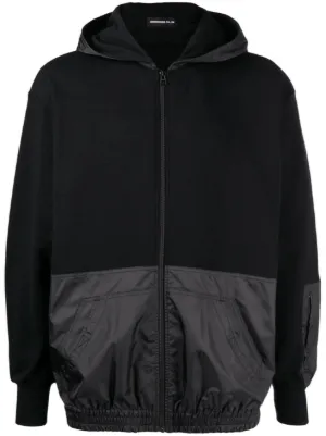 Plain black zip on sale up hoodie mens