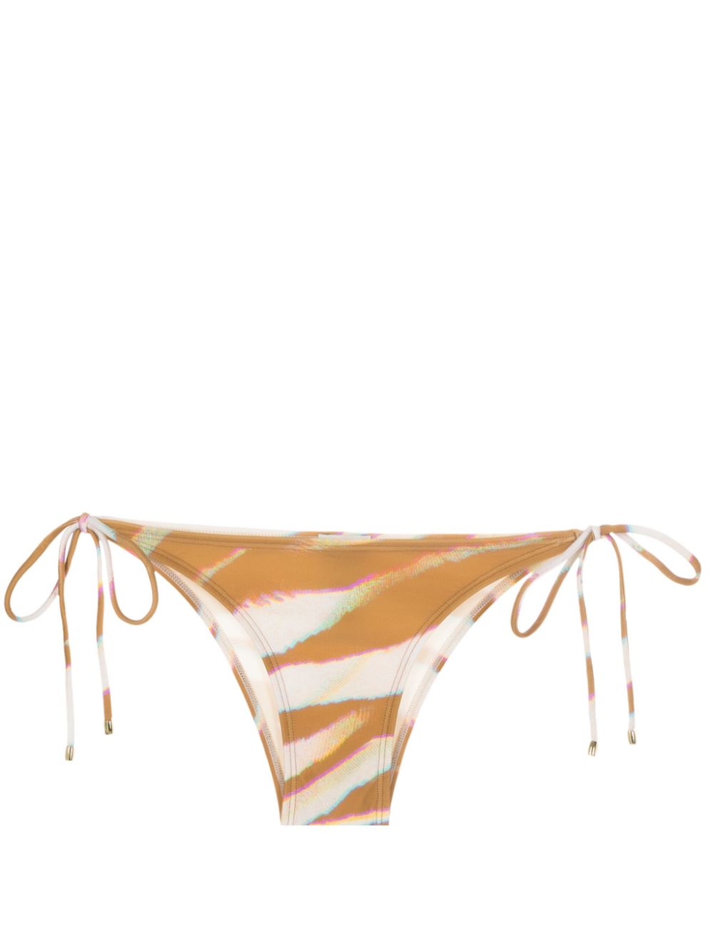 Lenny Niemeyer animal-pattern side-tie bikini bottoms - Brown