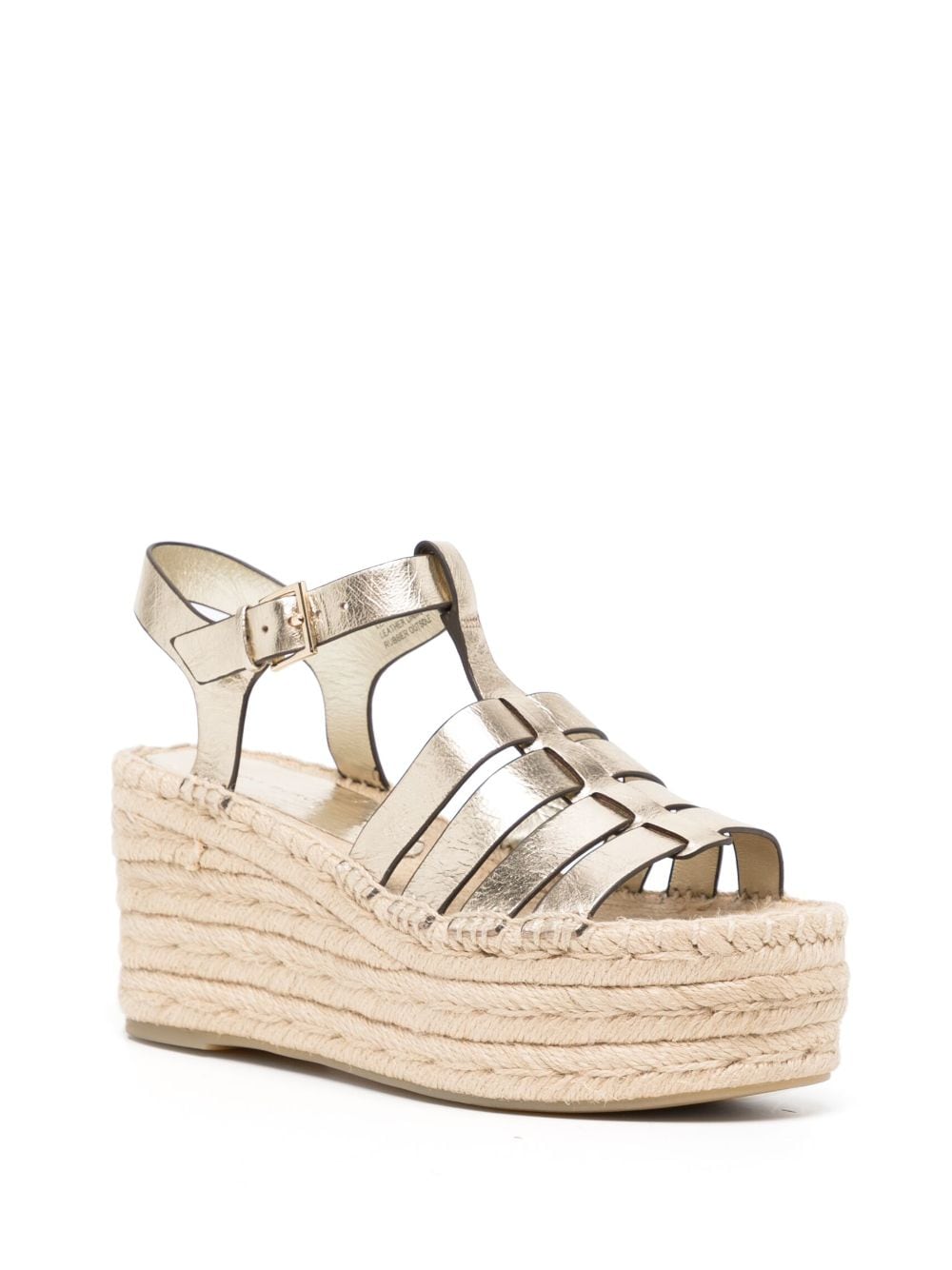 Tory Burch Fisherman 80mm leather sandals - Goud