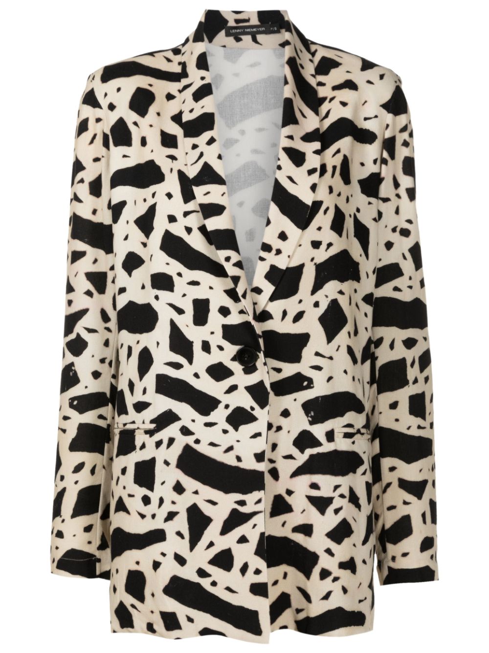 Lenny Niemeyer Elos Abstract-print Blazer In Neutrals