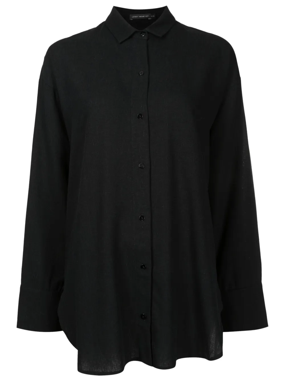 Lenny Niemeyer Button-up Long-sleeved Shirt In Black