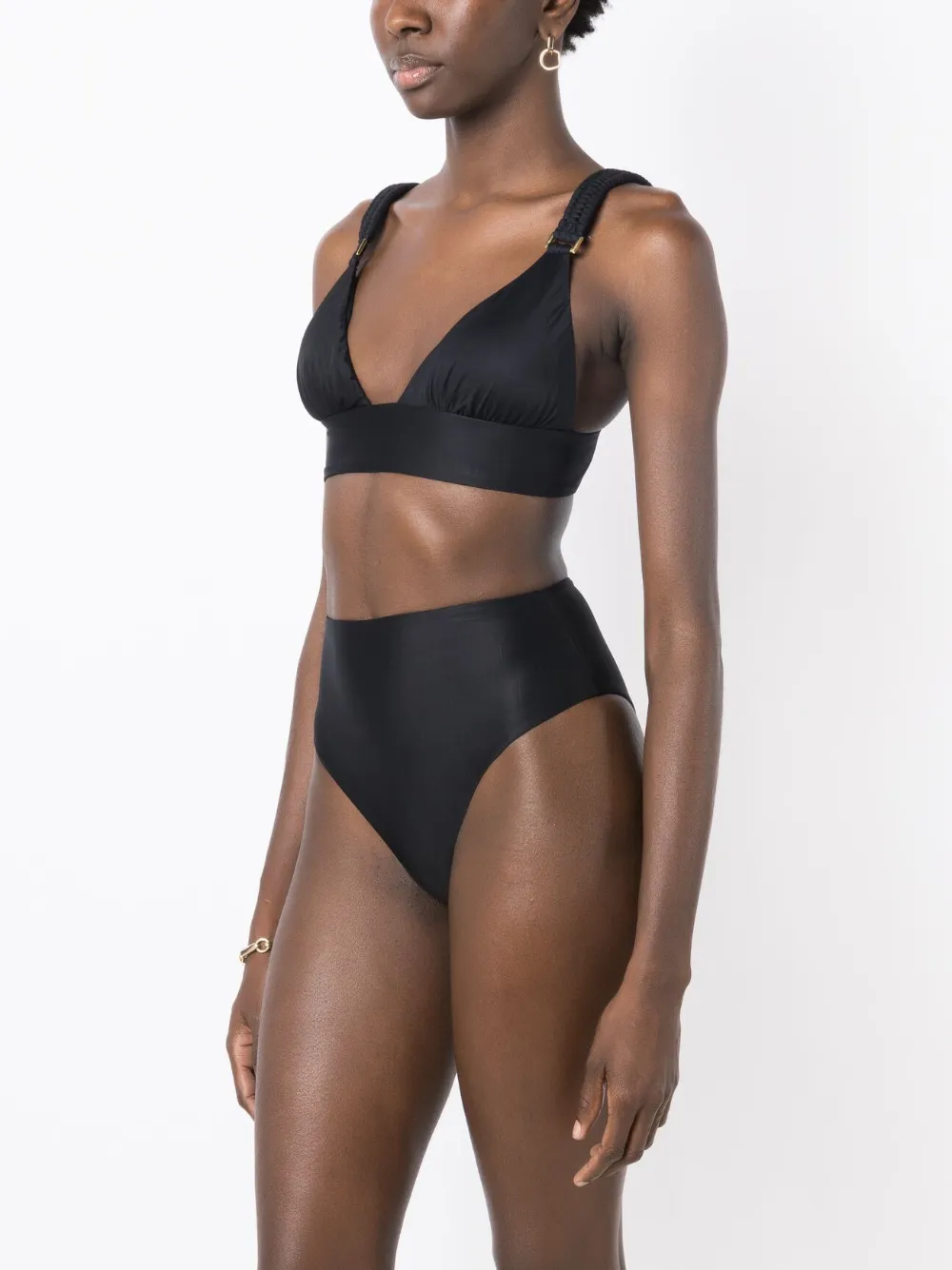 Lenny Niemeyer Macrame Bikini Top In Black