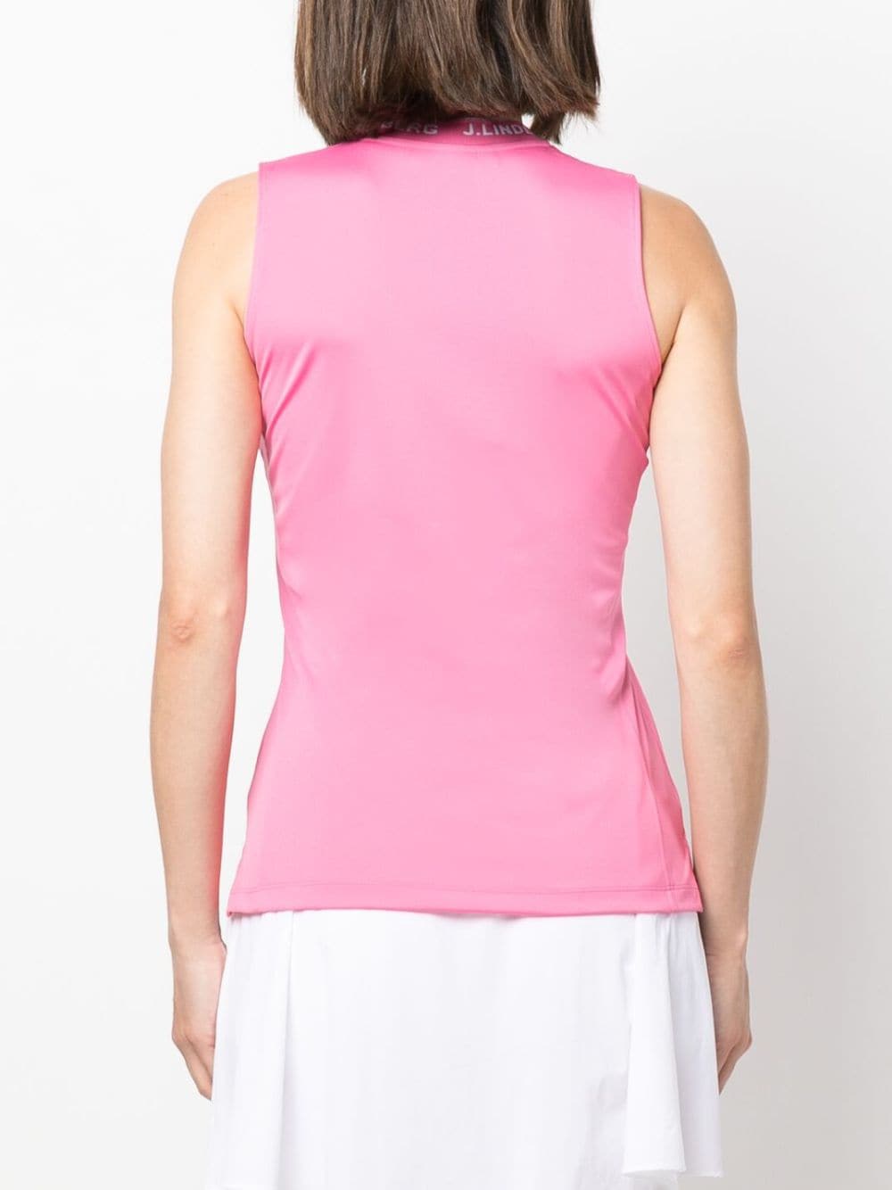 Shop J. Lindeberg Sleeveless Stretch Top In Pink