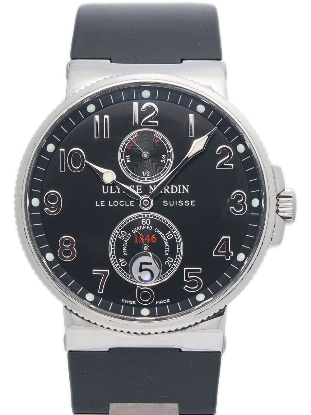 Ulysse Nardin pre-owned Marine Chronometer 41mm - Zwart