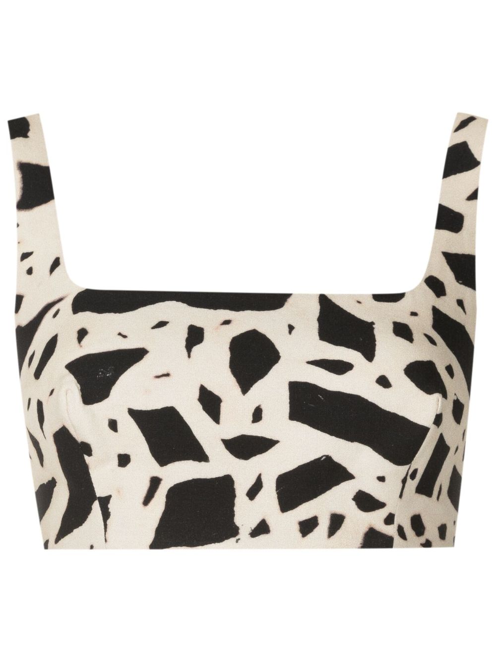 Lenny Niemeyer Elos abstract-print crop top - Neutrals