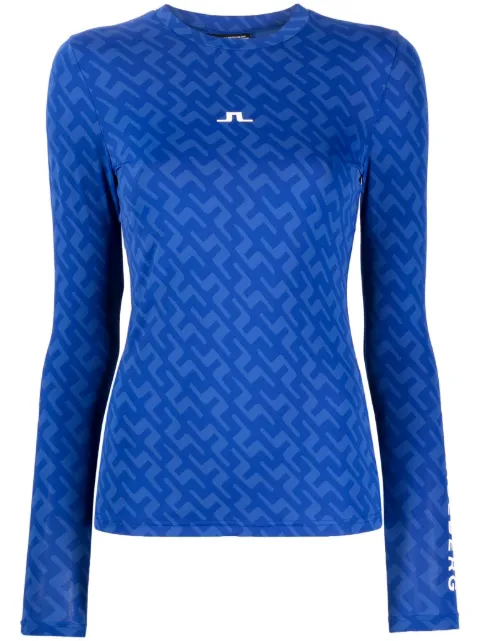 J.Lindeberg top deportivo con logo estampado