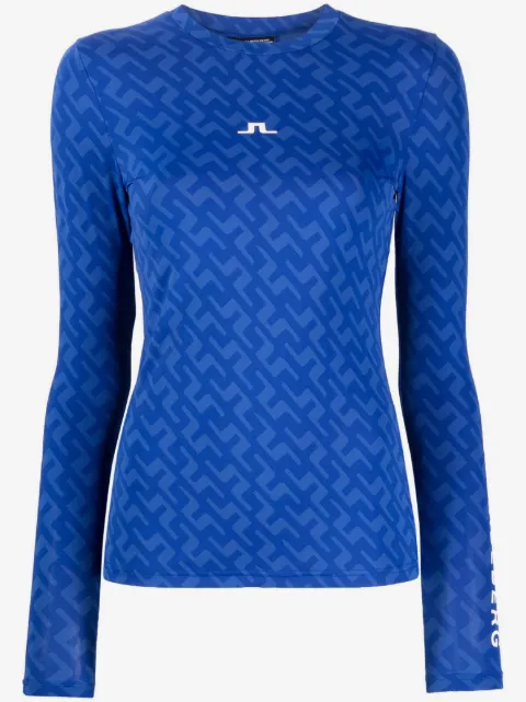 J.Lindeberg logo-print compression top